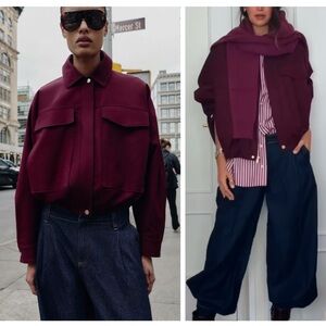 ZARA bomber jacket with large pockets